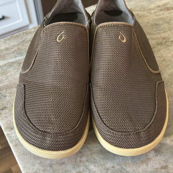 Olukai Mens Shoes slip on brown size 9M - Picture 3 of 12
